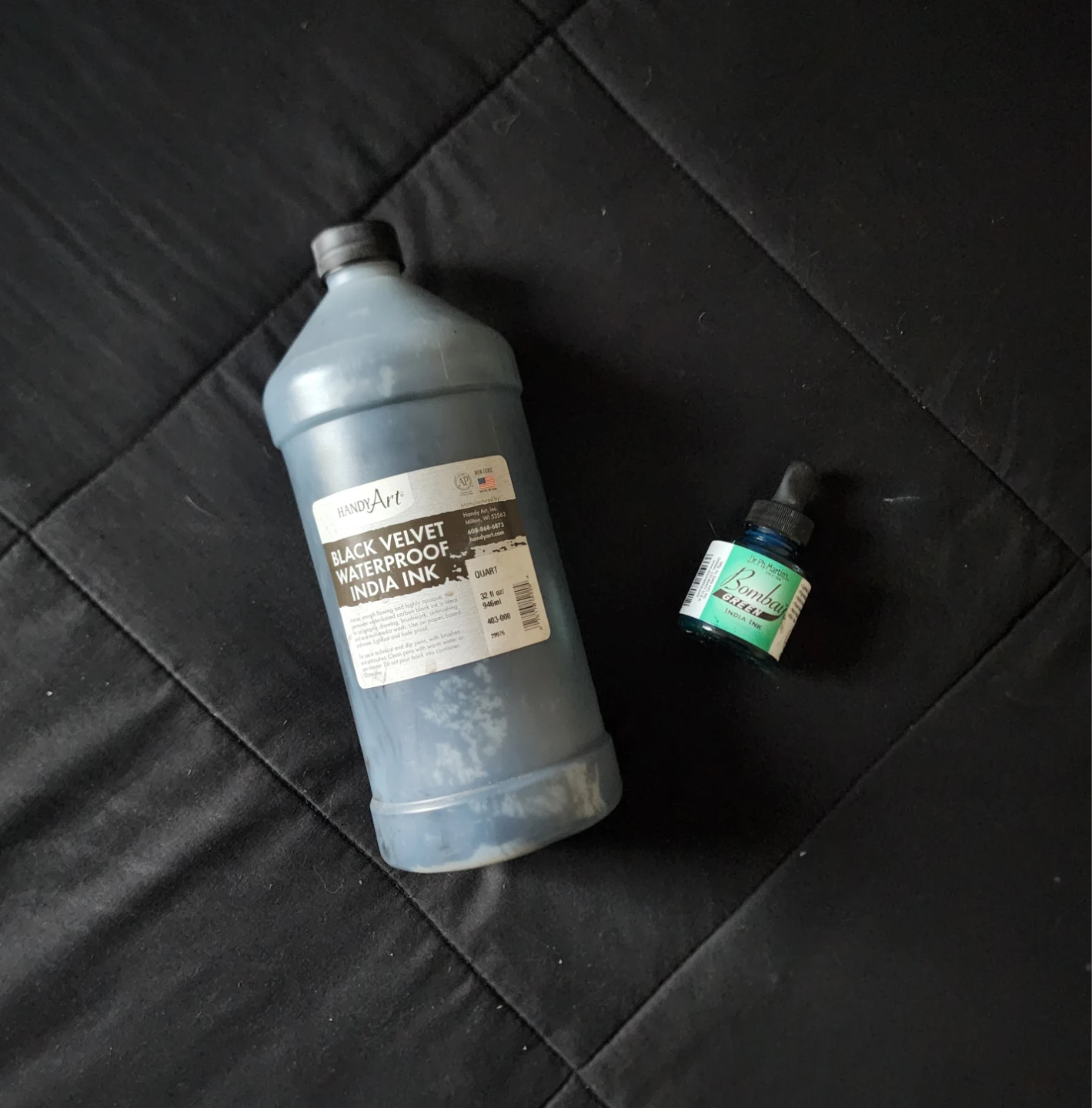 Handy Art Black Velvet Waterproof India Ink 32oz