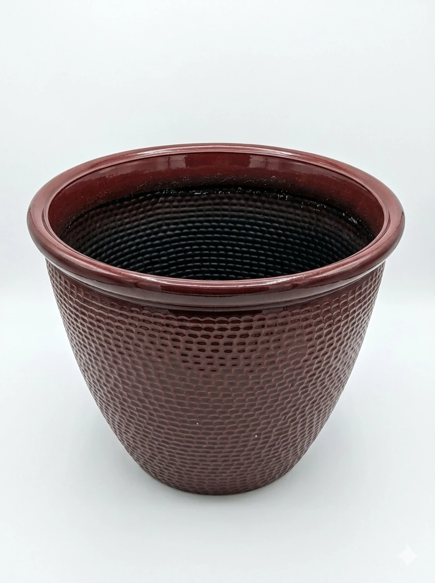 Maroon Textured  Planter