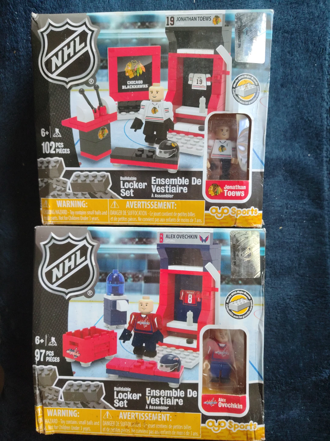NHL Buildable Locker Sets - Jonathan Toews & Alex Ovechkin