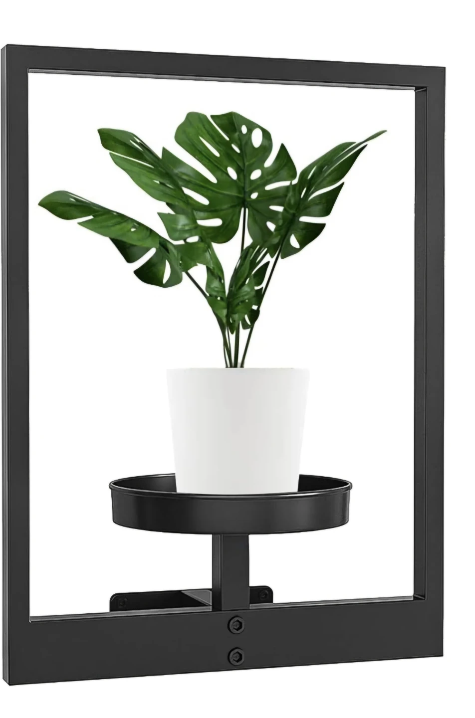 Wall-Mounted Metal Planter Holder Stand, Plant Picture Frame