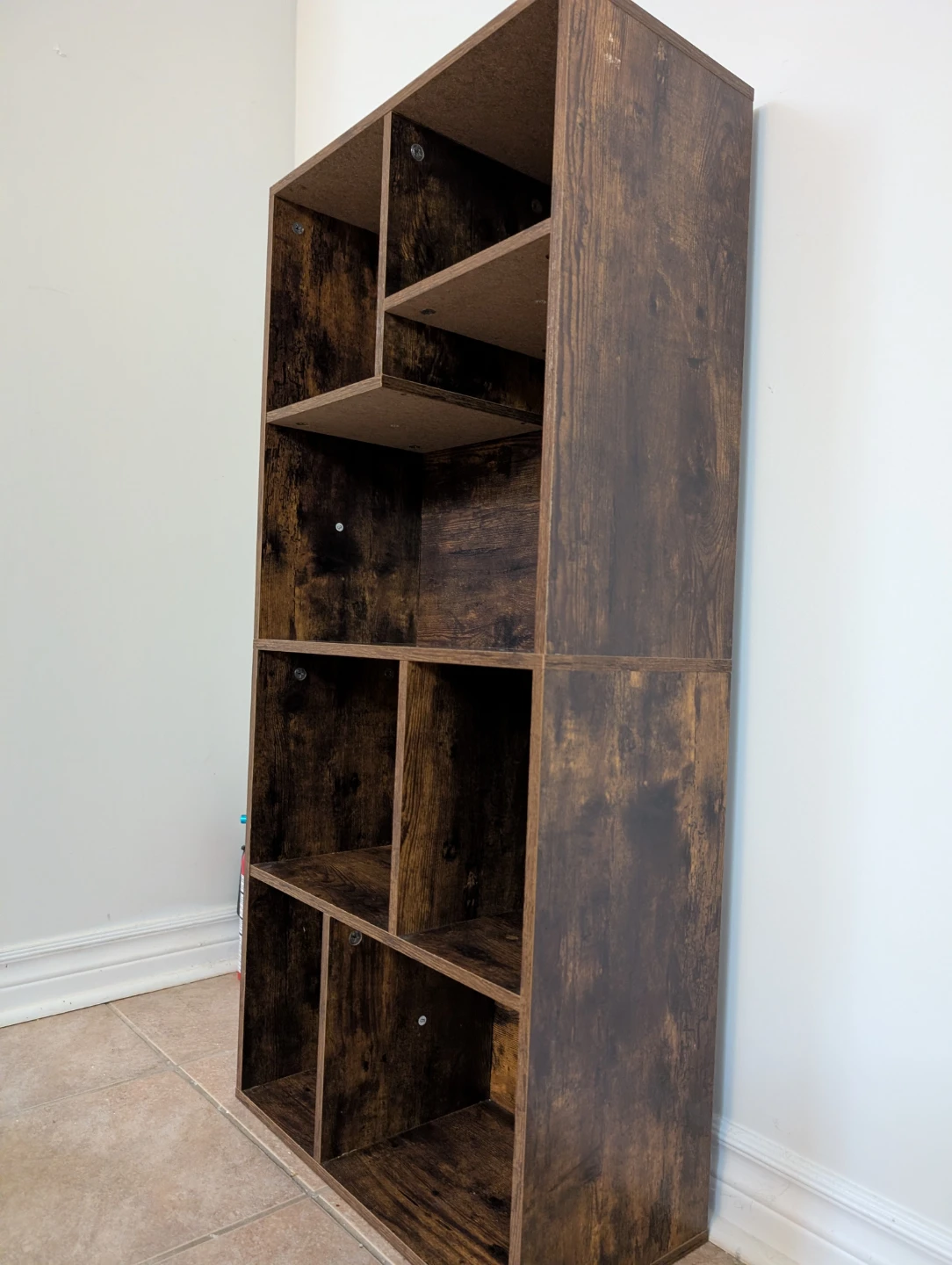 Rustic Brown 8-Cube Bookshelf - photo 2