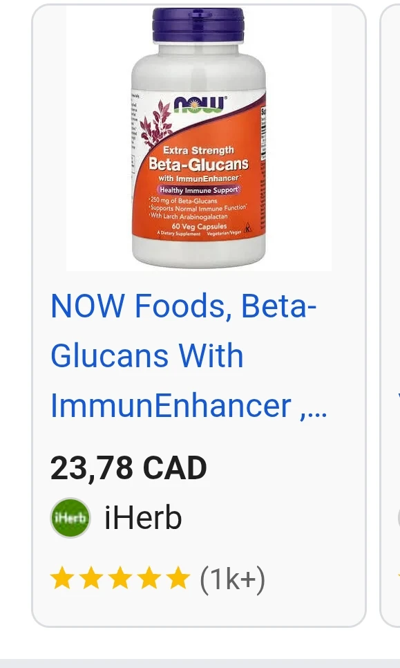 NOW Foods Extra Strength Beta-Glucans with ImmunEnhancer