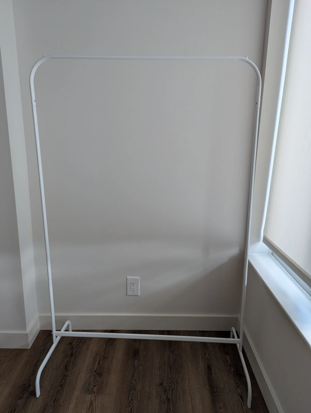 White Metal Garment Rack