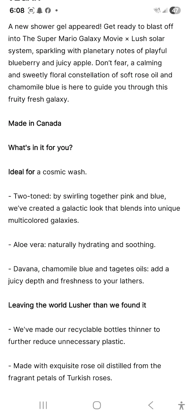 Lush Protect The Galaxy Shower Gel 500ml - photo 2