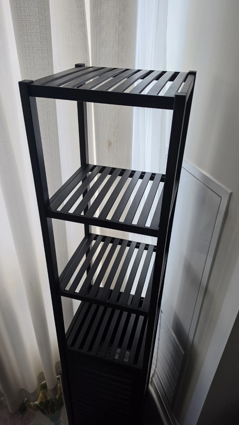 HITNET Tall Bathroom Storage Cabinet - Black - photo 3