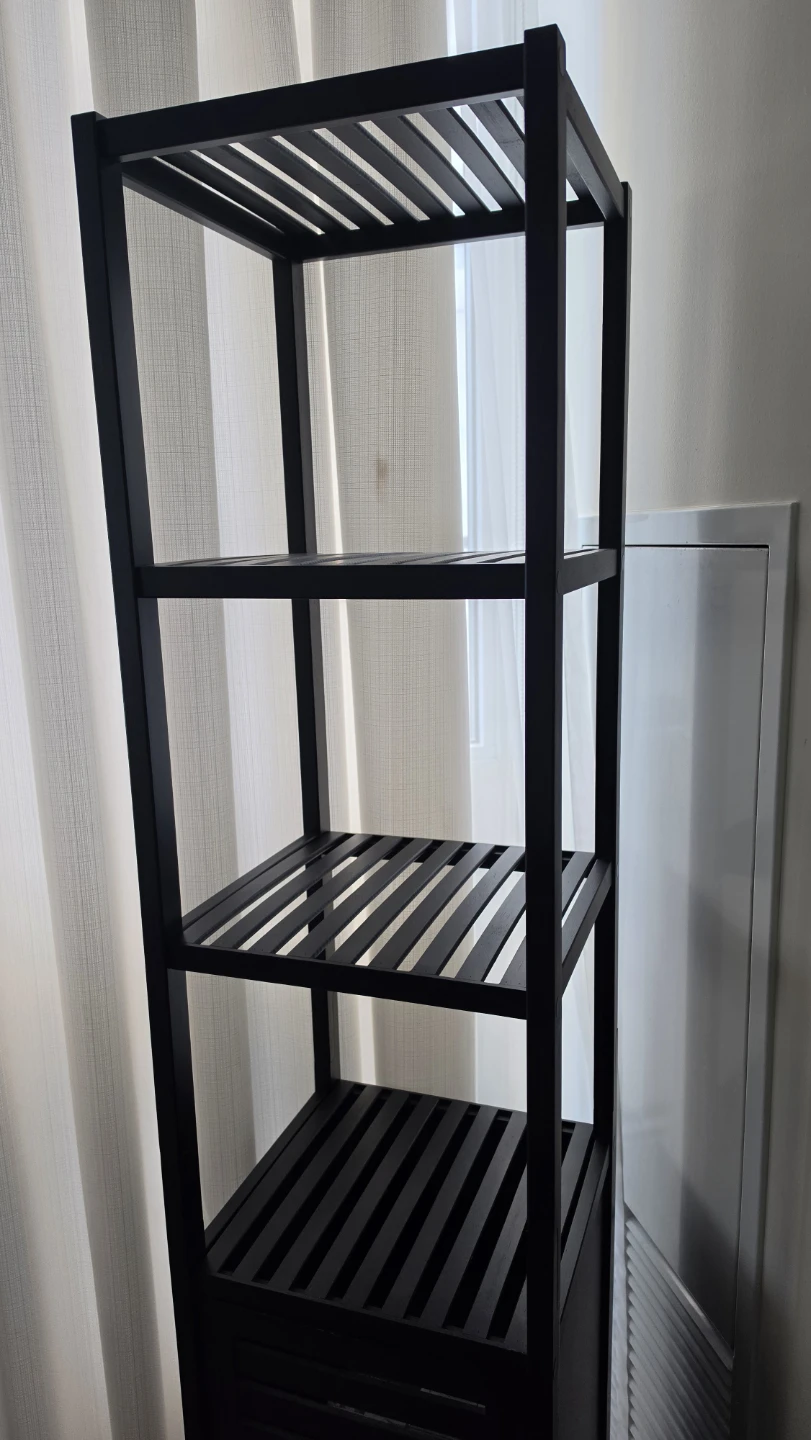 HITNET Tall Bathroom Storage Cabinet - Black - photo 4