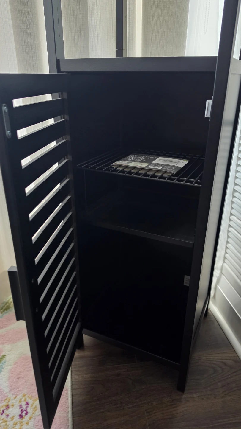 HITNET Tall Bathroom Storage Cabinet - Black - photo 5