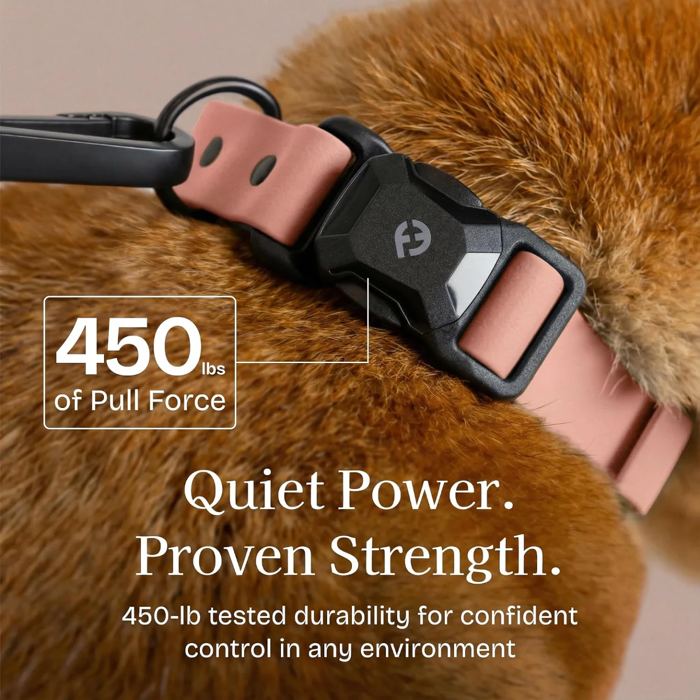 Pet Collar - All-Weather, Easy-Clean Pink - Medium ⚽ - photo 3