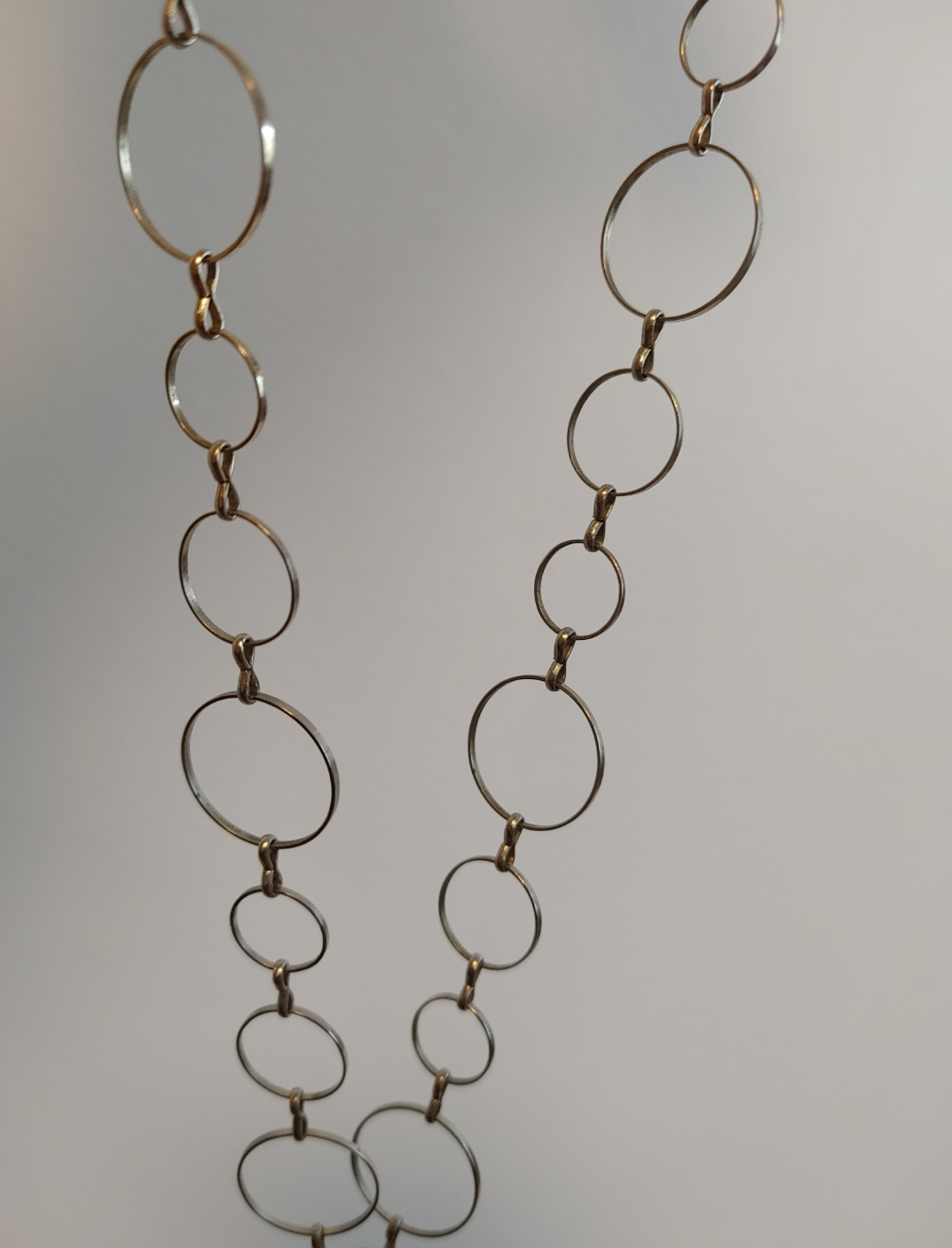 Opalite Pendant Necklace with Circle Chain - photo 2