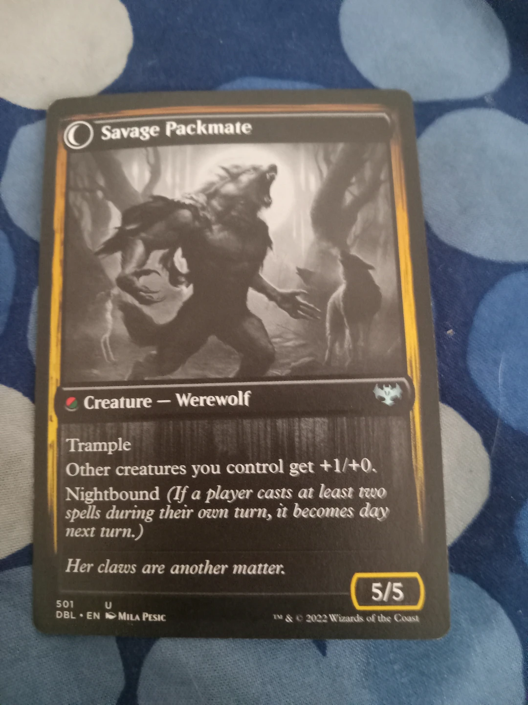 Magic the Gathering Savage Packmate Card