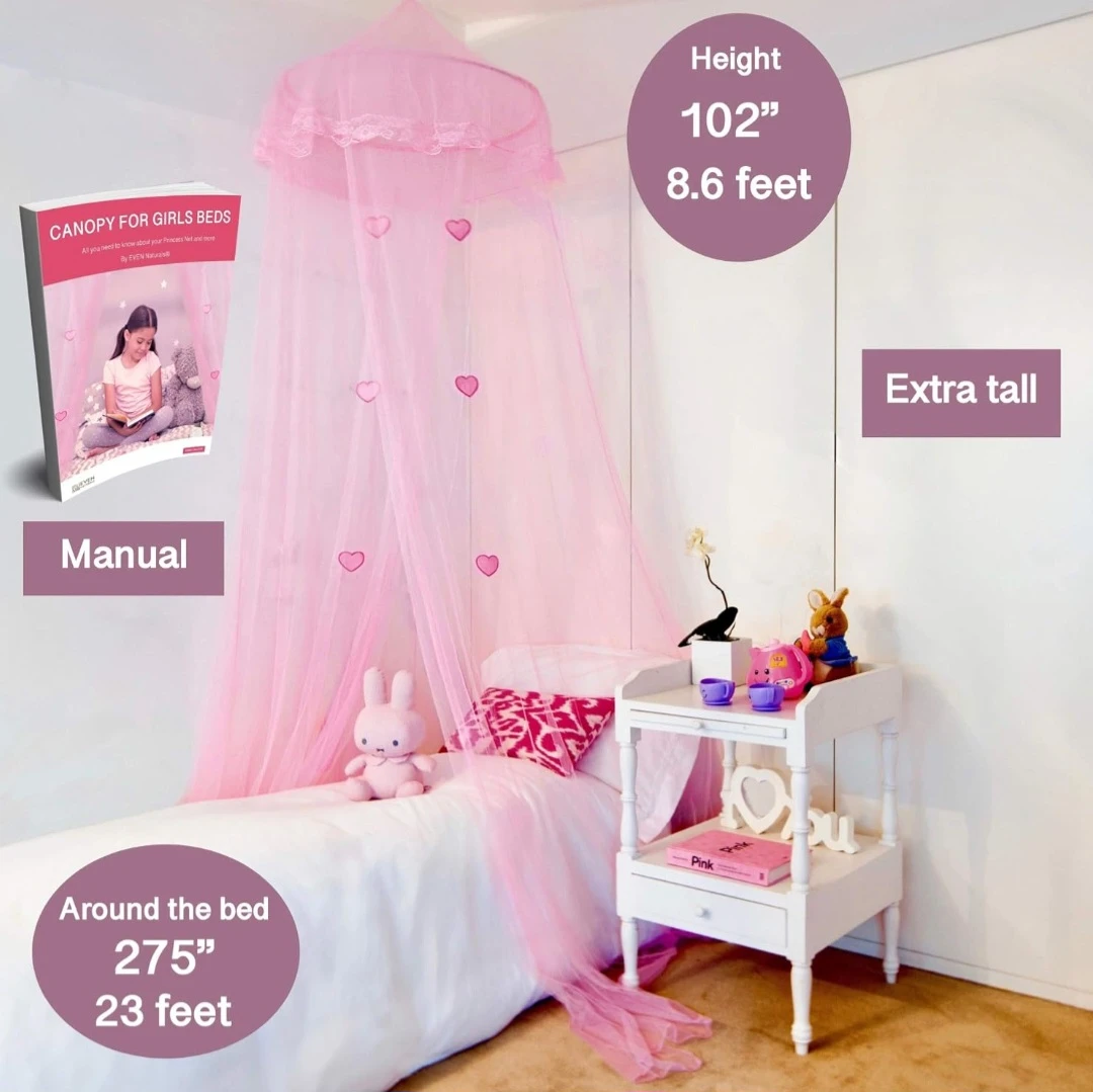 Princess Bed Canopy for Girls ⚽