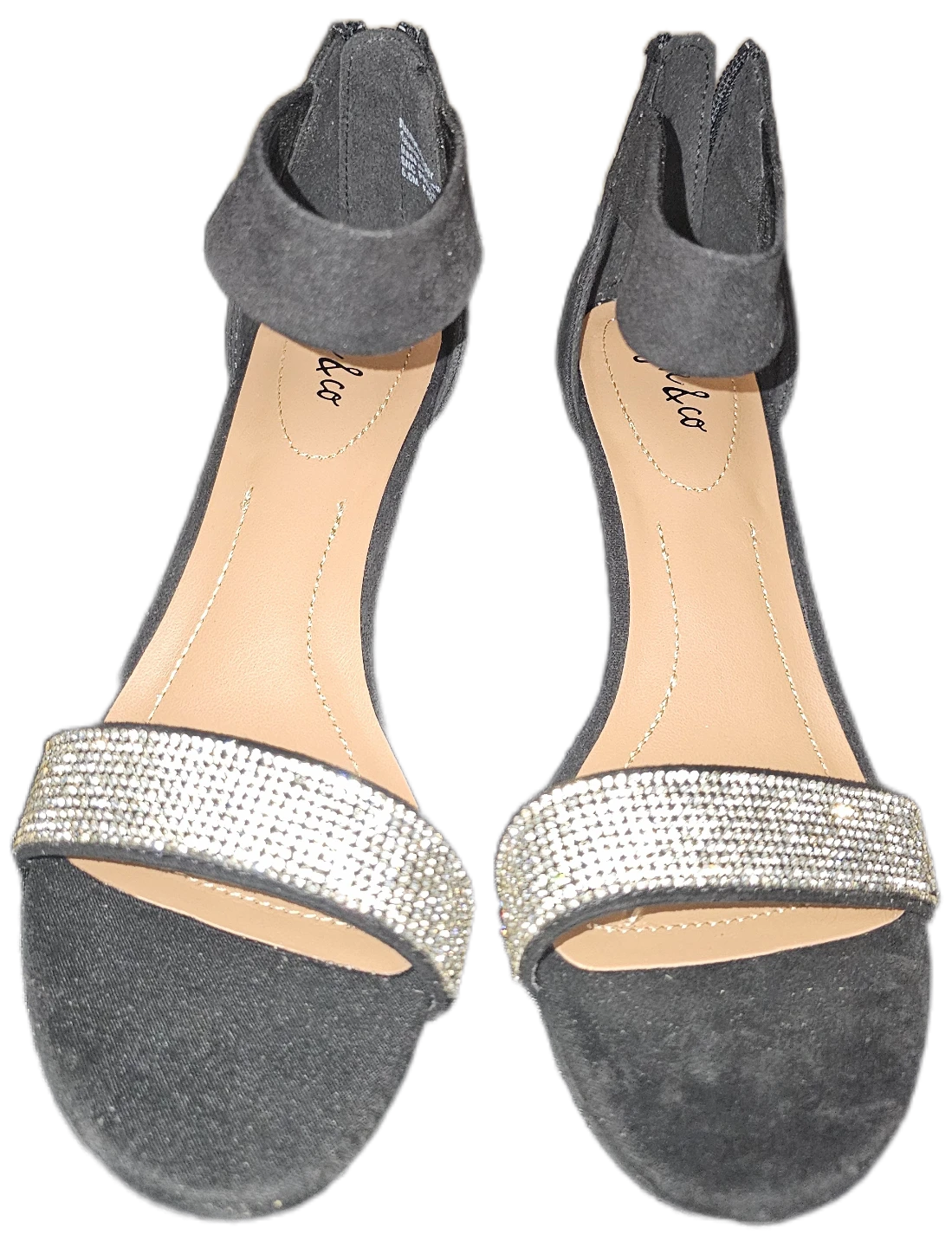 Style & Co Black Heeled Sandals with Rhinestones ⚽️ - photo 2