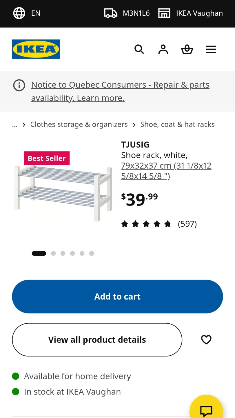 IKEA Shoe rack