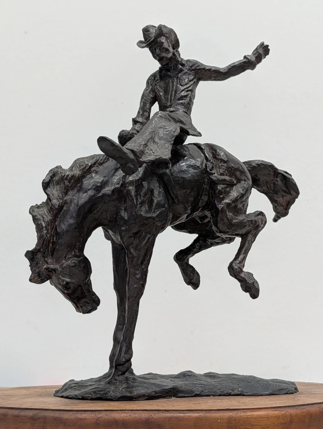 Limited Edition Solid Bronze Western Sculpture "Bucking Bronco"
