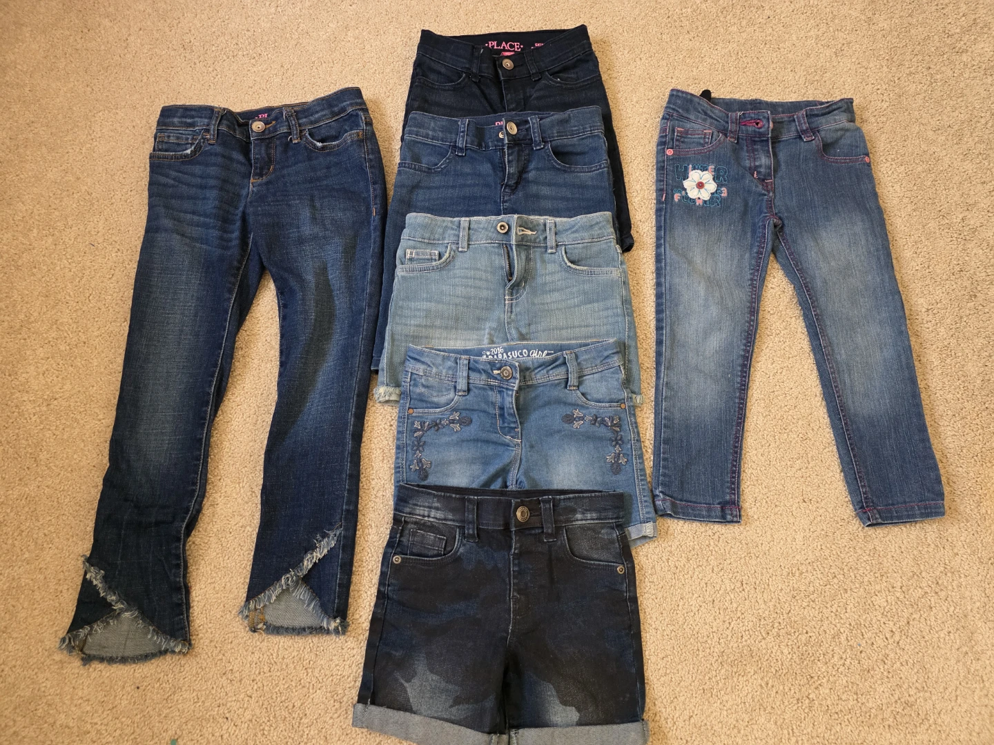 Girls' Jeans and Shorts Bundle 25 for all.