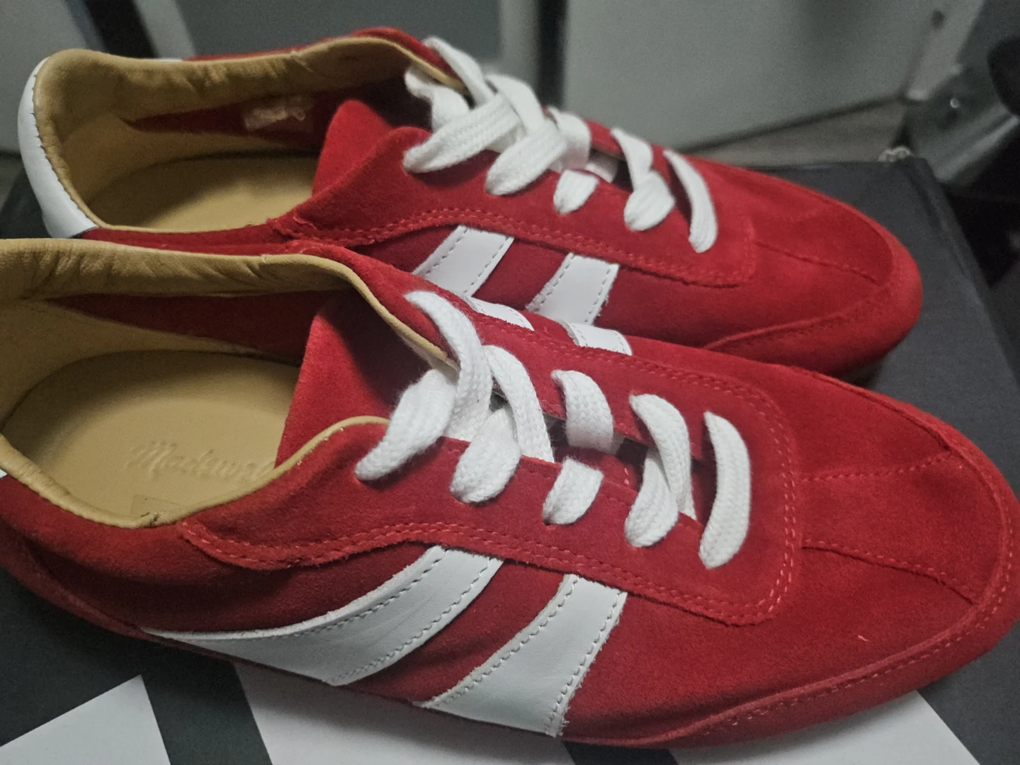 Madewell Red Suede Sneakers - photo 3