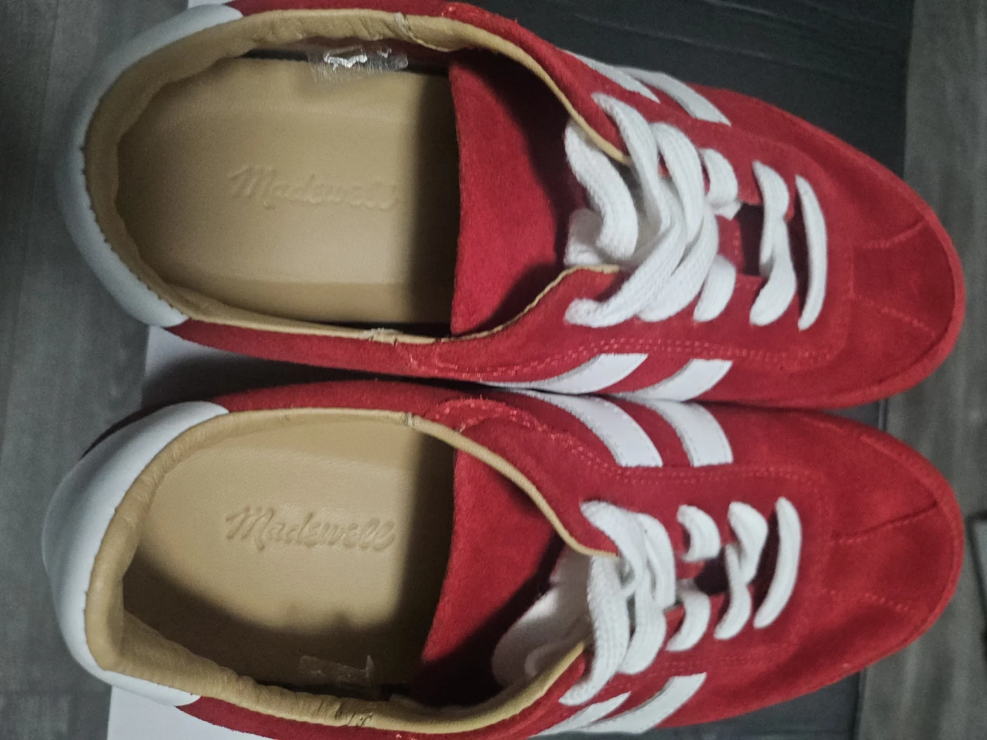 Madewell Red Suede Sneakers - photo 4