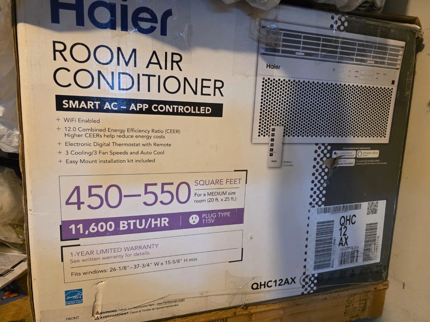 Haier Room Air Conditioner QHC12AX