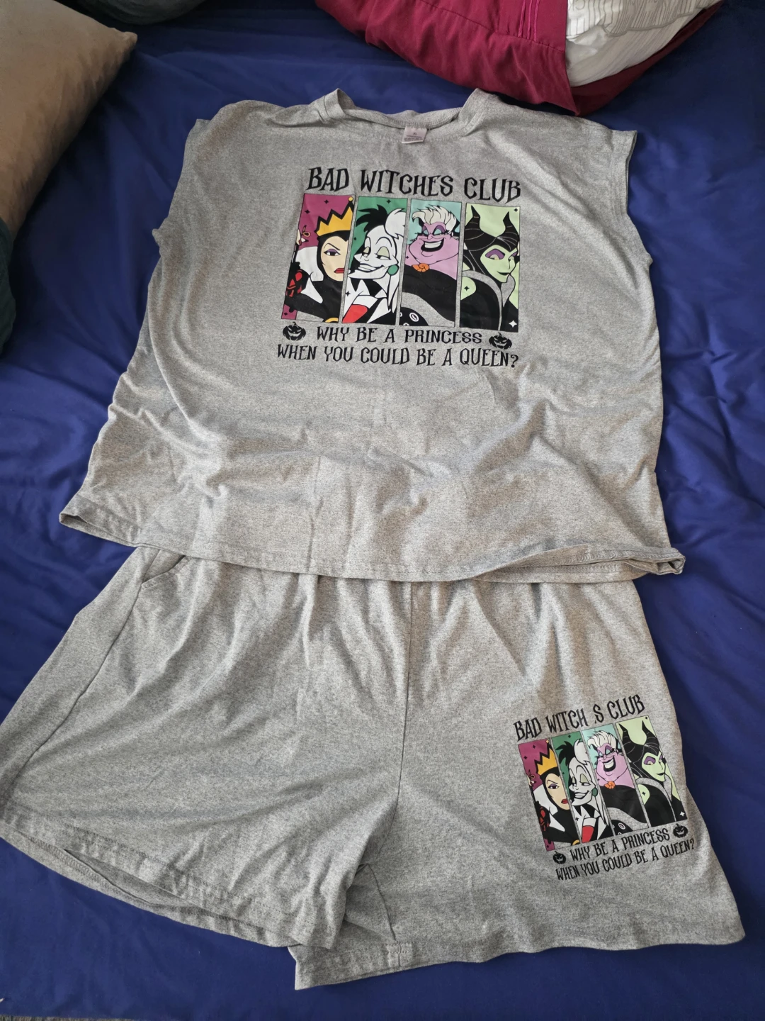 Bad Witches Club Graphic T-Shirt & Shorts Pajama Set