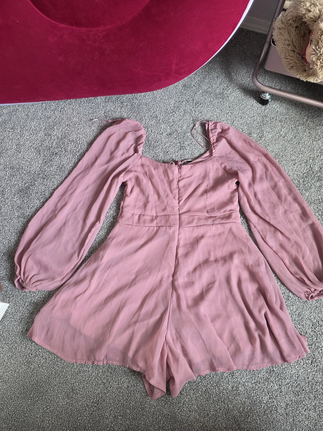 Pink Long Sleeve Romper - photo 2