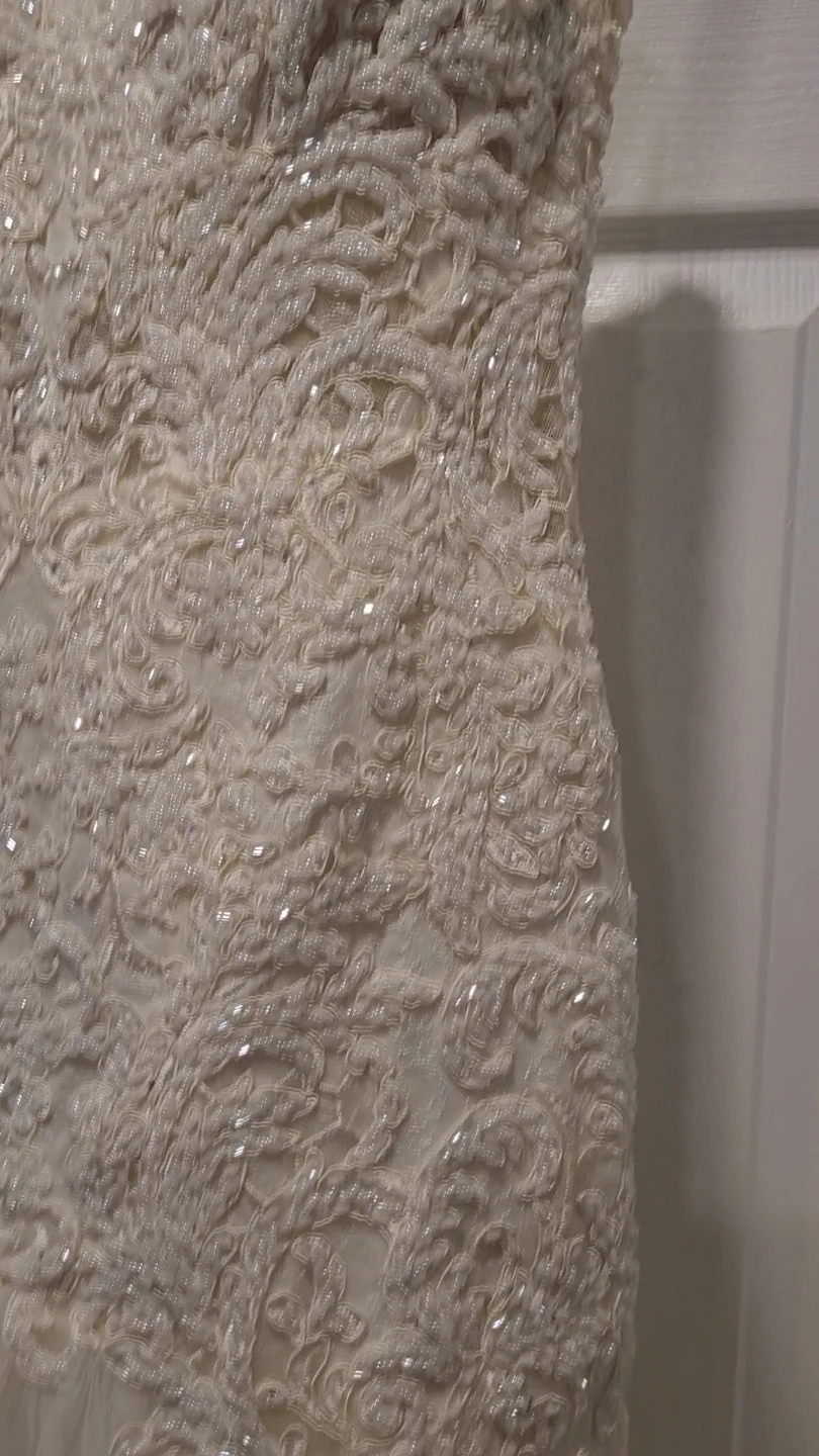 Strapless Embellished Mermaid Wedding Dress - photo 4