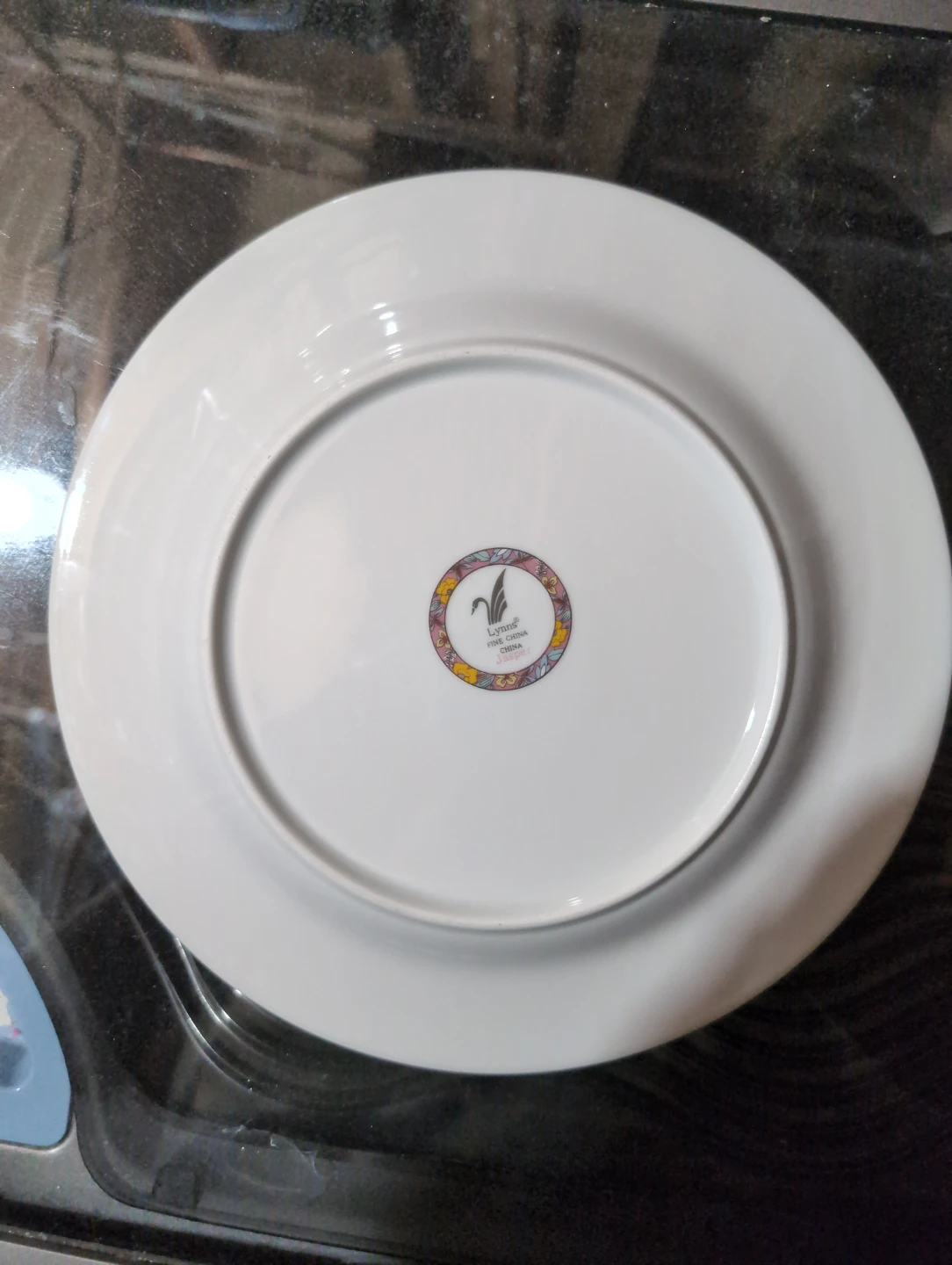 ⚽ Lynns Fine China Jasper Set of 8 Dinner Plates  Floral Design - photo 2