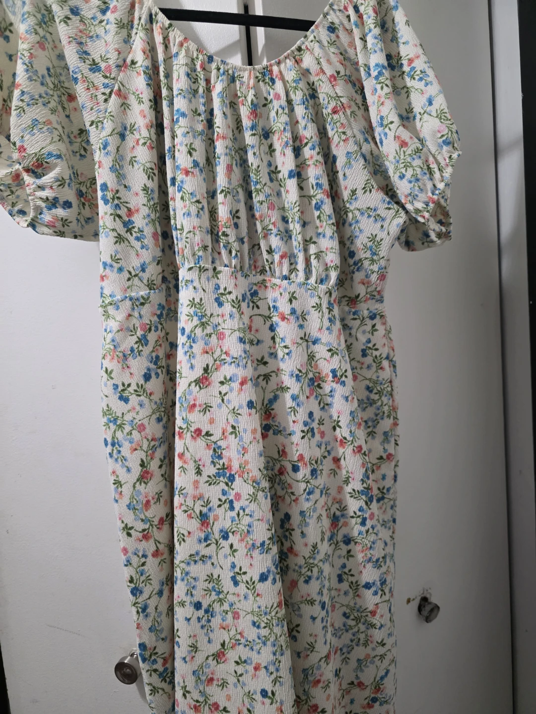 Floral Puff Sleeve Maxi Dress - Size 1X - photo 3
