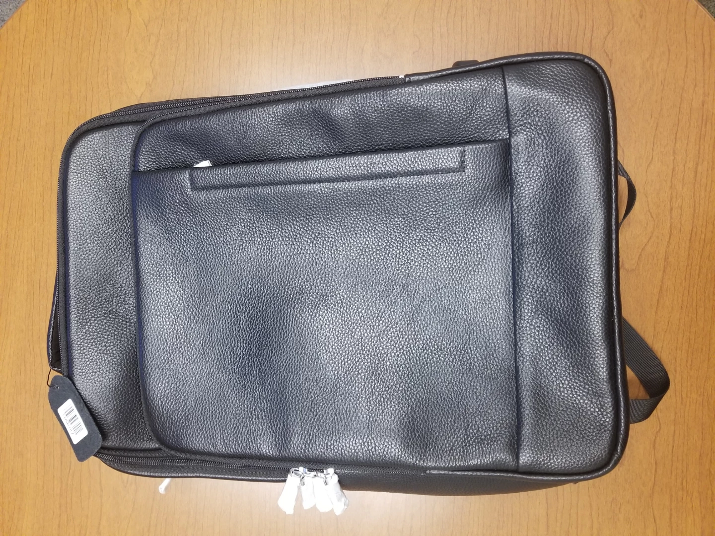 Tiding Men's Genuine Leather Expandable Laptop Bag
