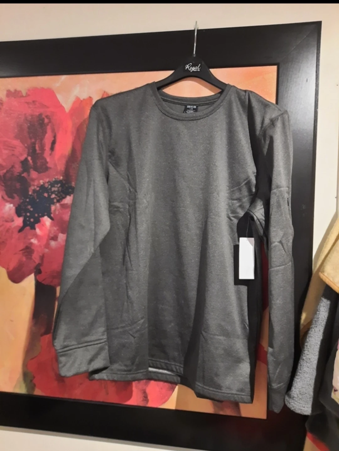 Subculture Men's Grey Top w/Cellphone pocket