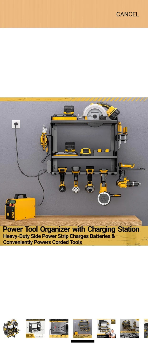 Power Tool Organizer with Charging Station - photo 4
