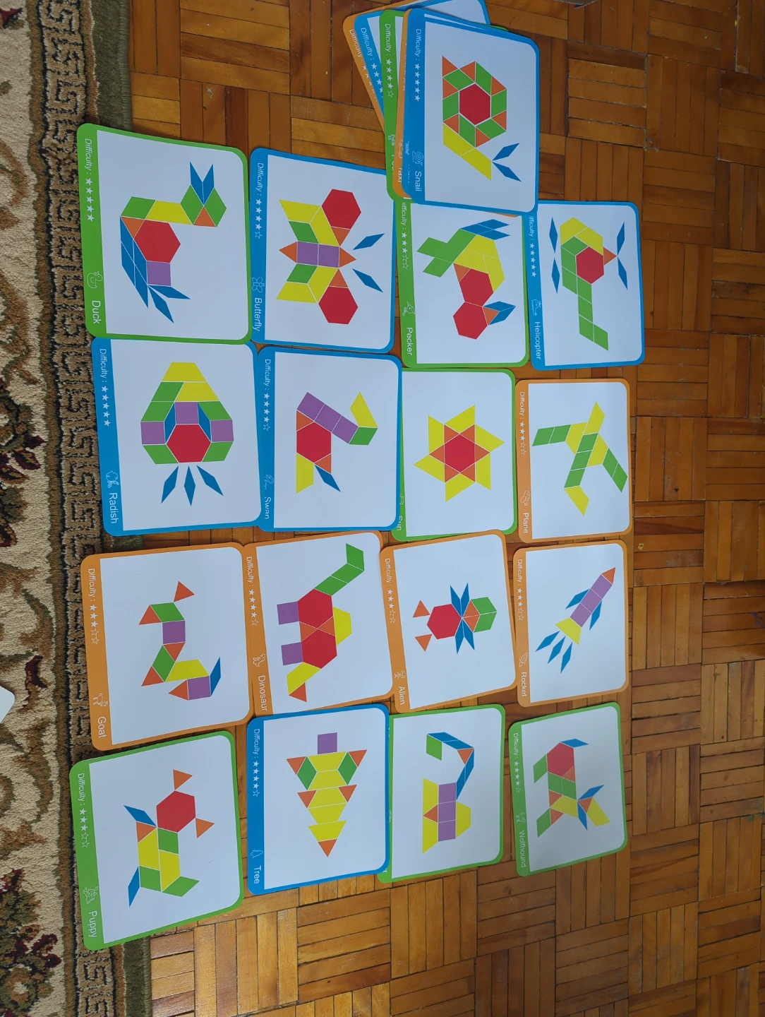 Smart Fun Pattern Blocks Shape Set with Pattern Cards - photo 3