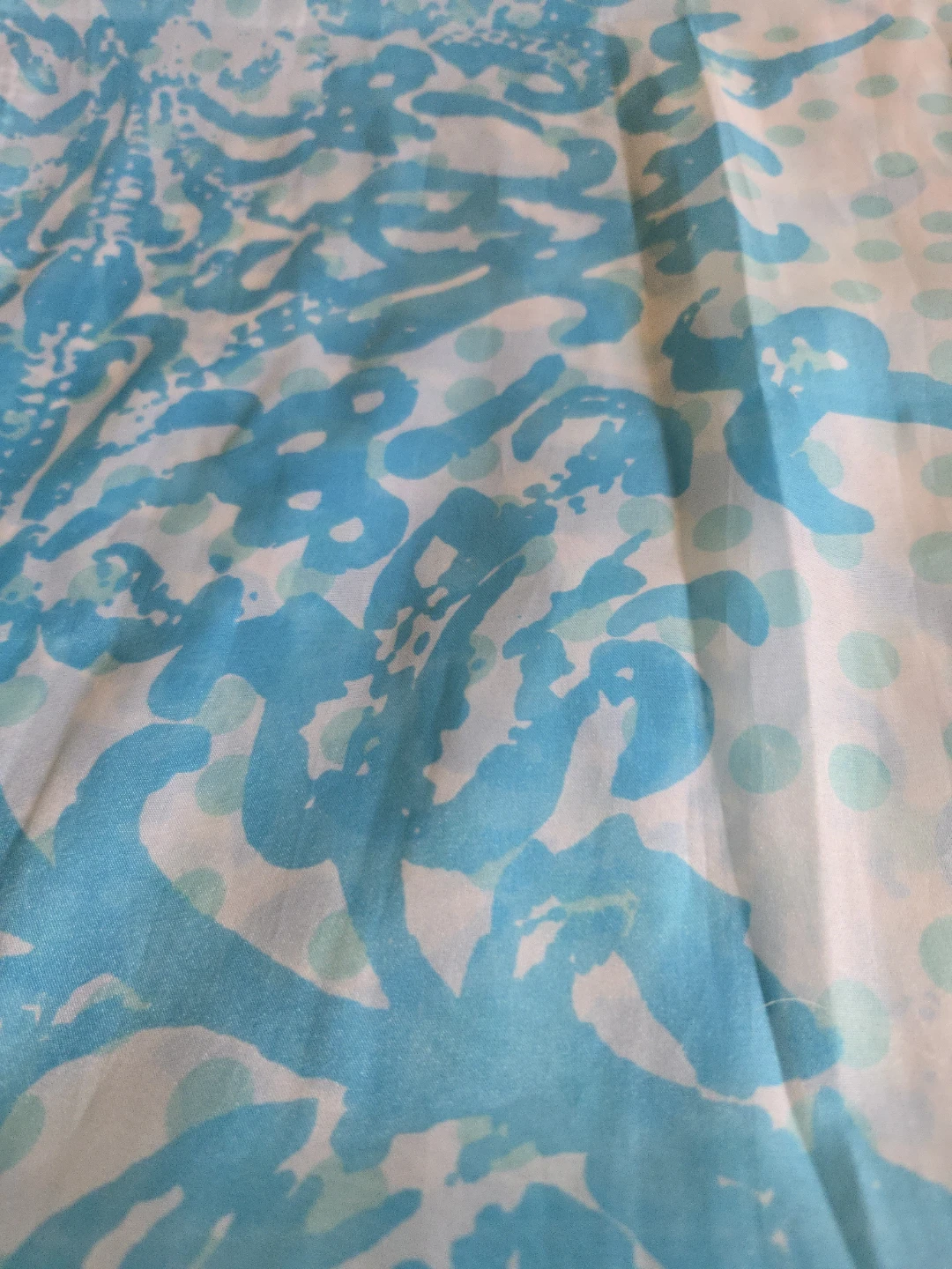 Blue and White Lightweight Scarf - photo 3