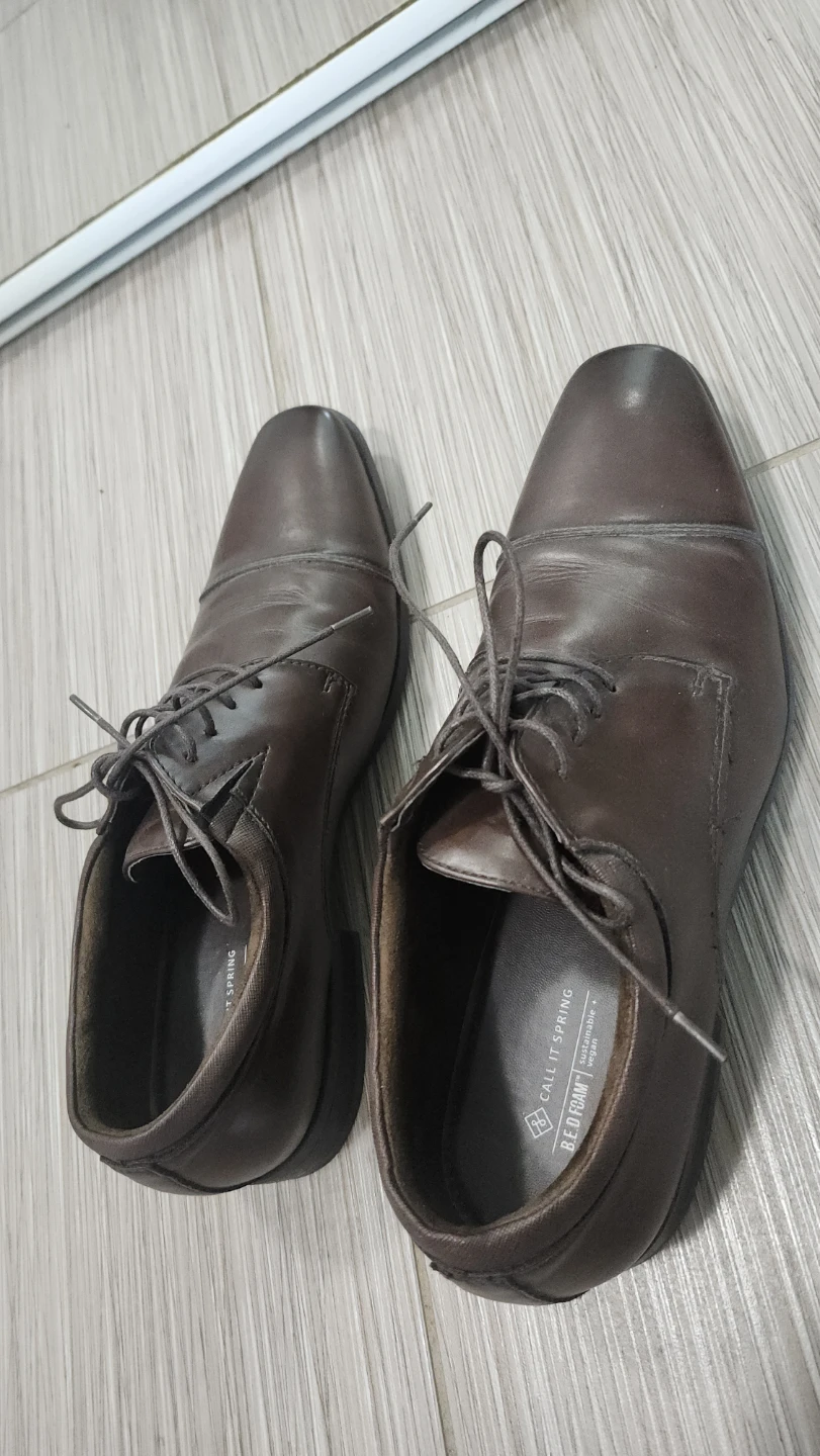 Call It Spring Brown Oxford Dress Shoes