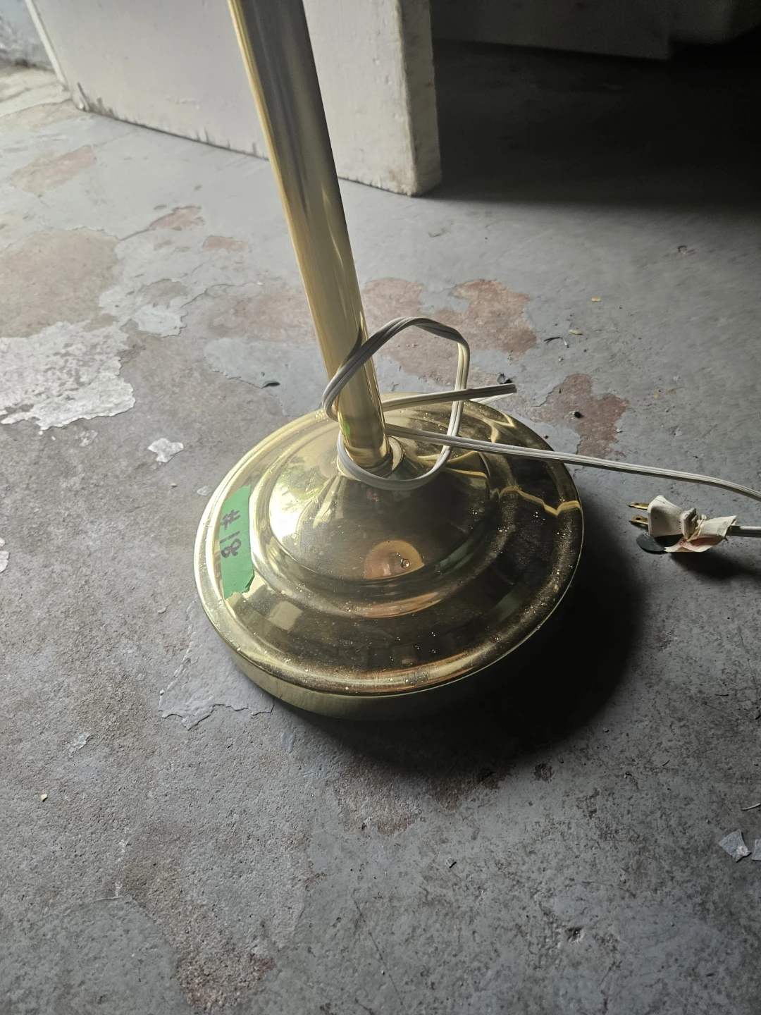 Pink Floor Lamp with Gold Accents - photo 4