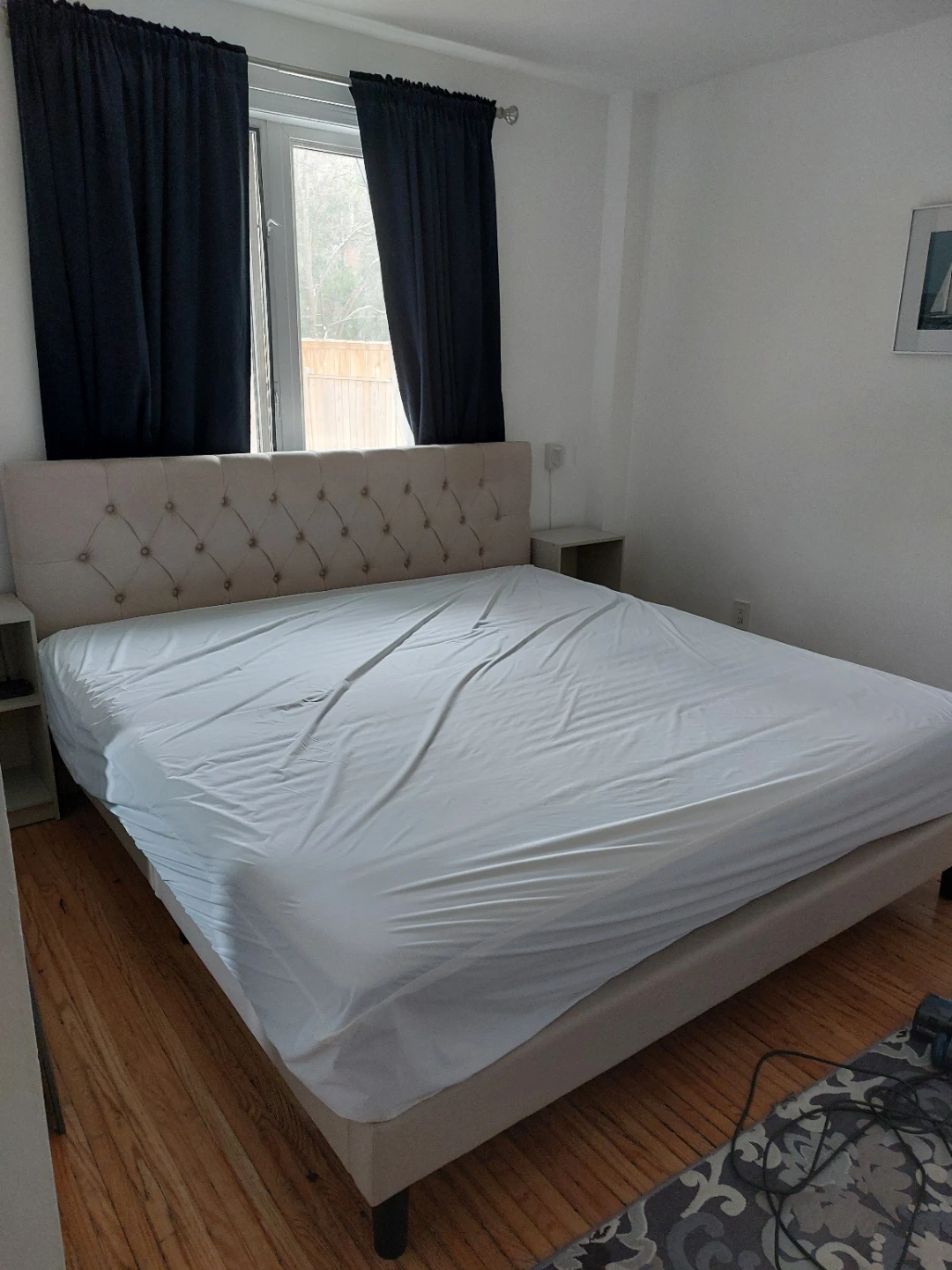 King Size Bed - mattress and bedframe