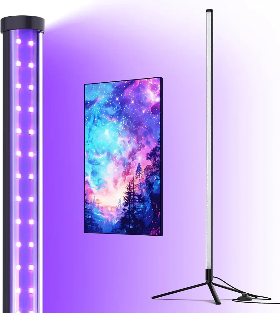 Corner Floor Lamp with RGB and UV LED