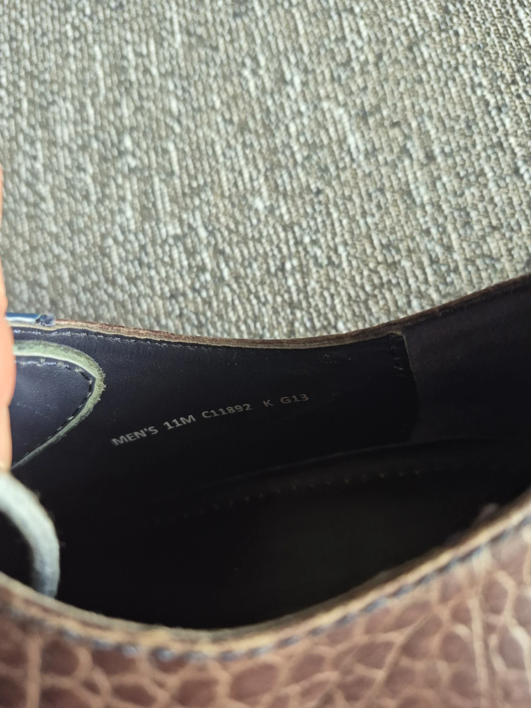 Brown & Blue Croc Cole Haan Embossed Oxfords ⚽️ - photo 5