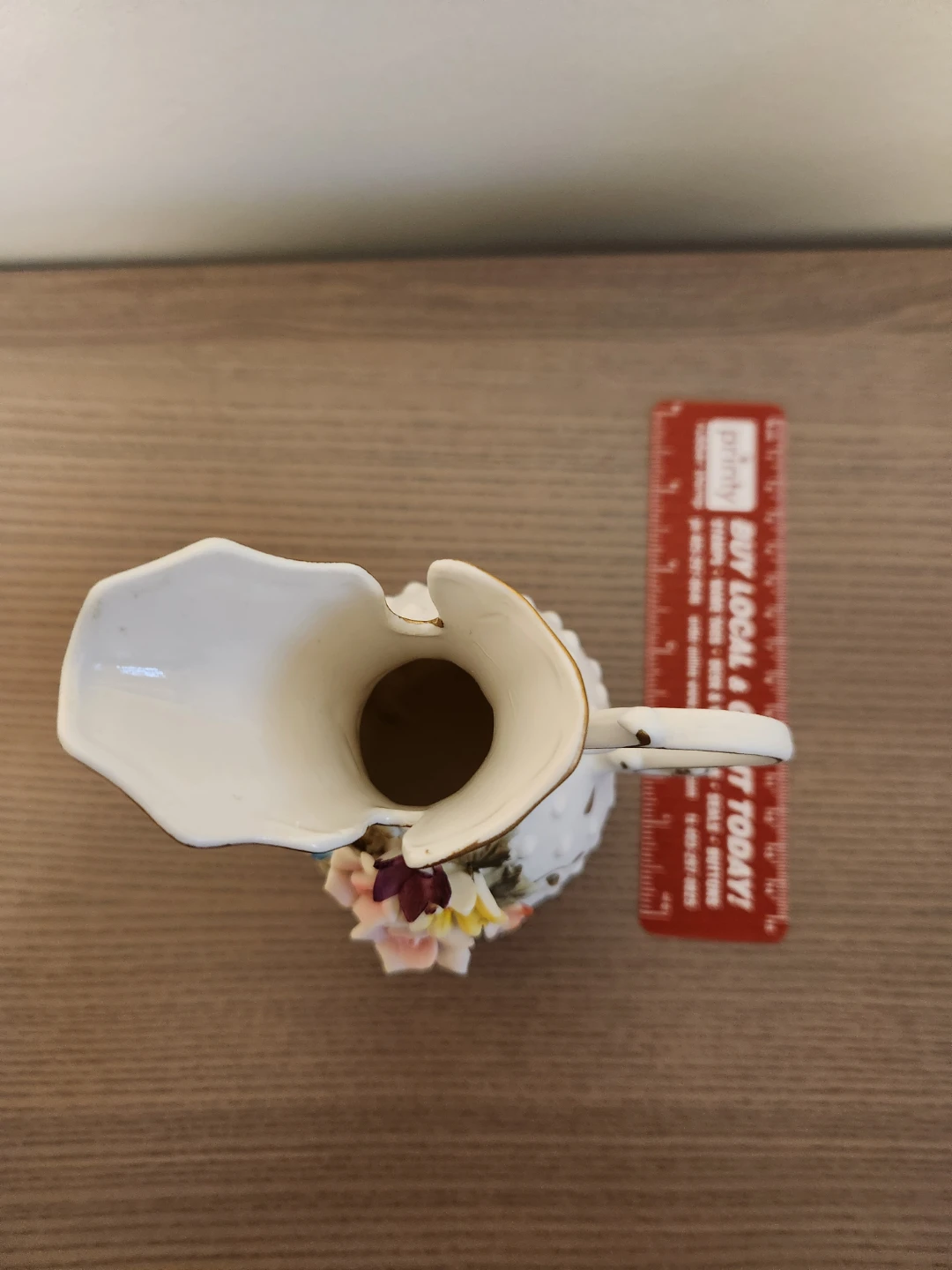 Decorative Ceramic Pitcher with Floral Embellishments - photo 4