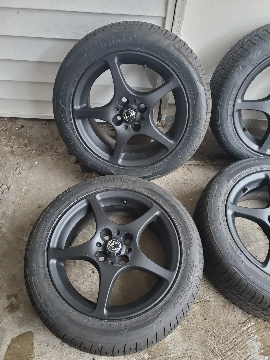 15 inch MR2 Spyder rims wheels on new kumho tires 4x100 - photo 2
