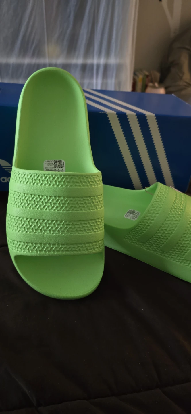 Adidas Adilette Ayoon W Slides - Neon Green