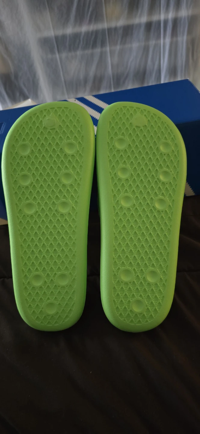 Adidas Adilette Ayoon W Slides - Neon Green - photo 5