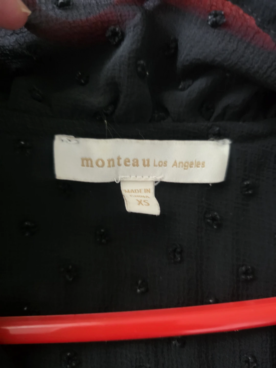 Monteau Los Angeles Black Swiss Dot Dress - photo 2