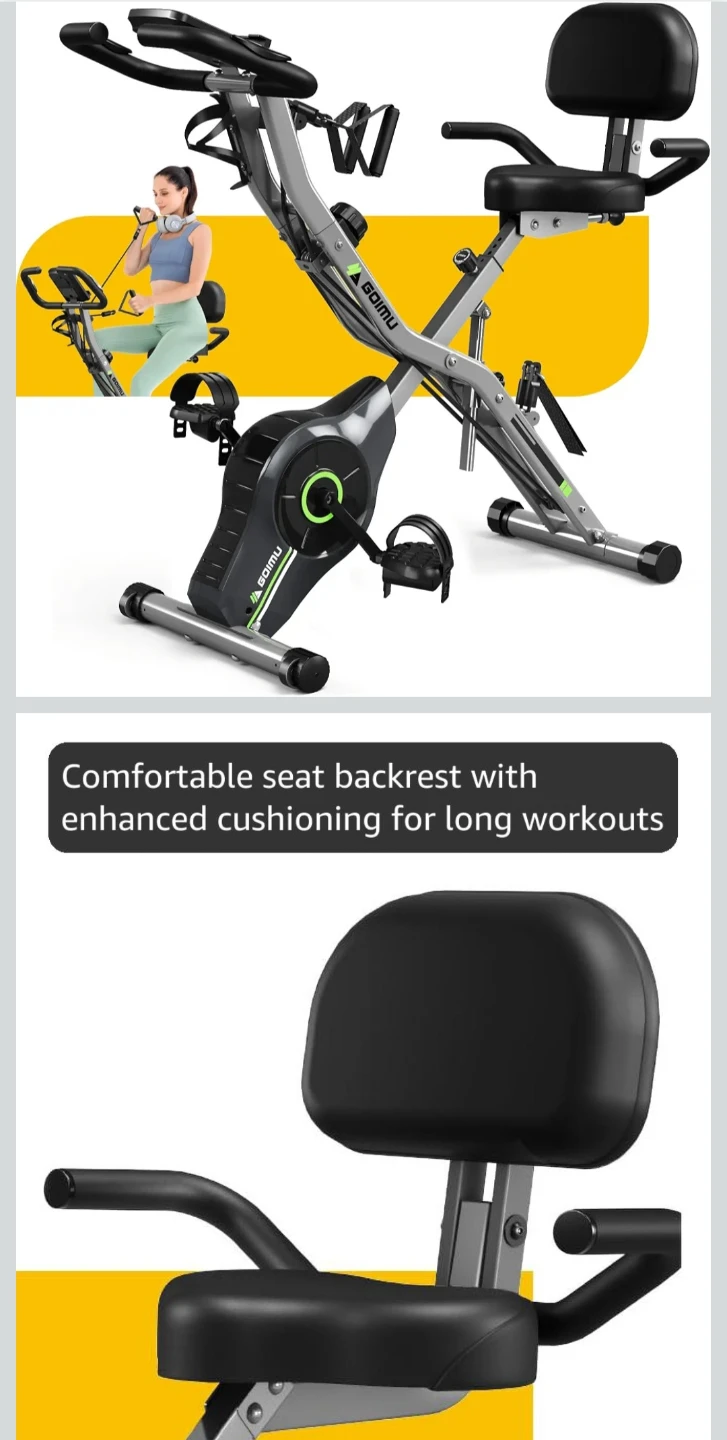 **Moving Sale** Foldable Exercise Bike with Tablet Holder - photo 2