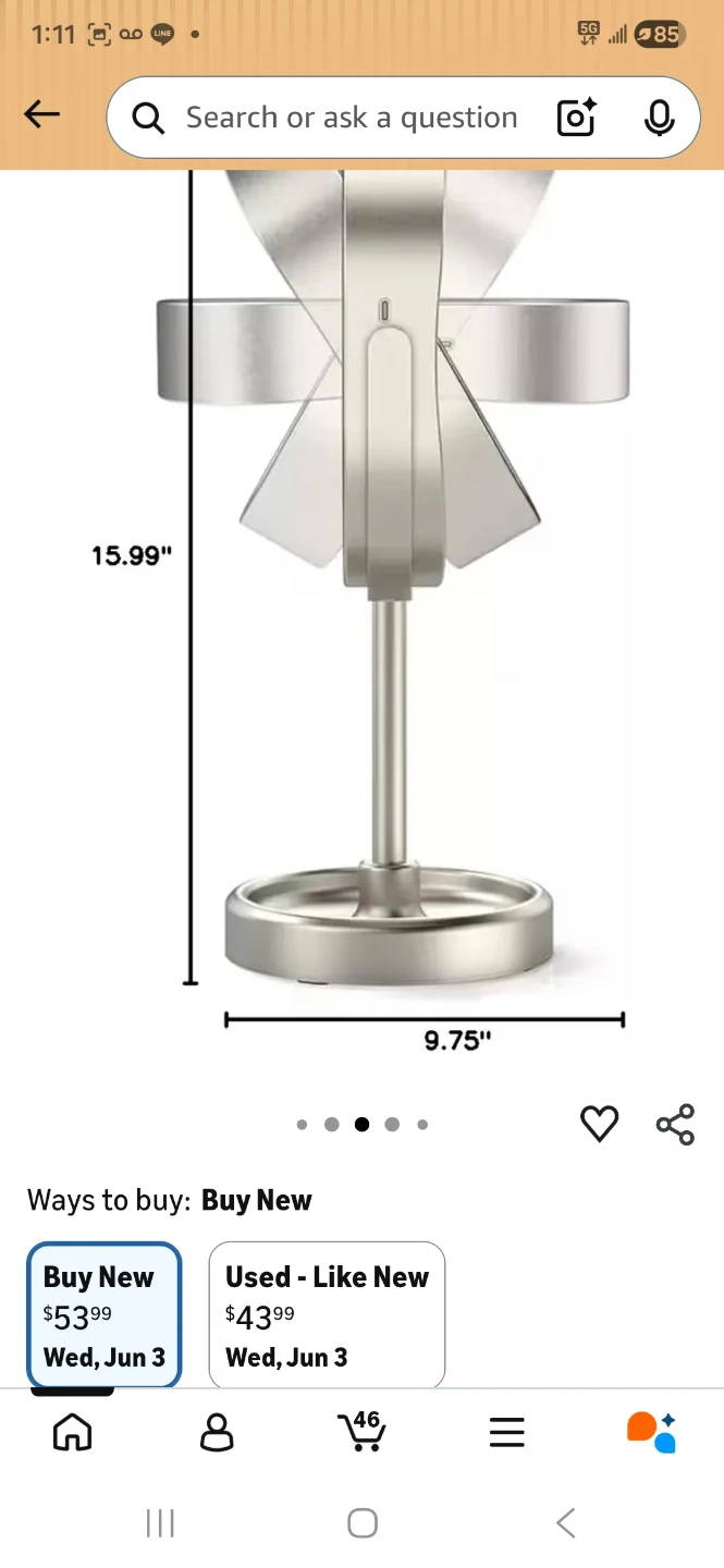 Conair Rotating Wireless LED Mirror - 1X/10X Magnification - photo 5