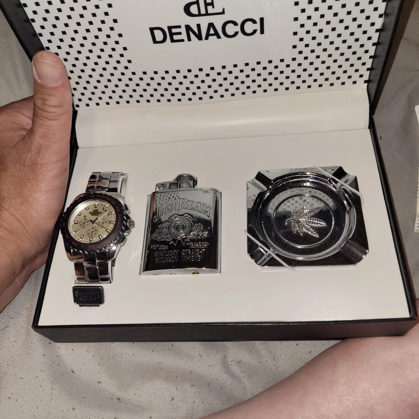 DENACCI Watch, Lighter, and Ashtray Gift Set - photo 2