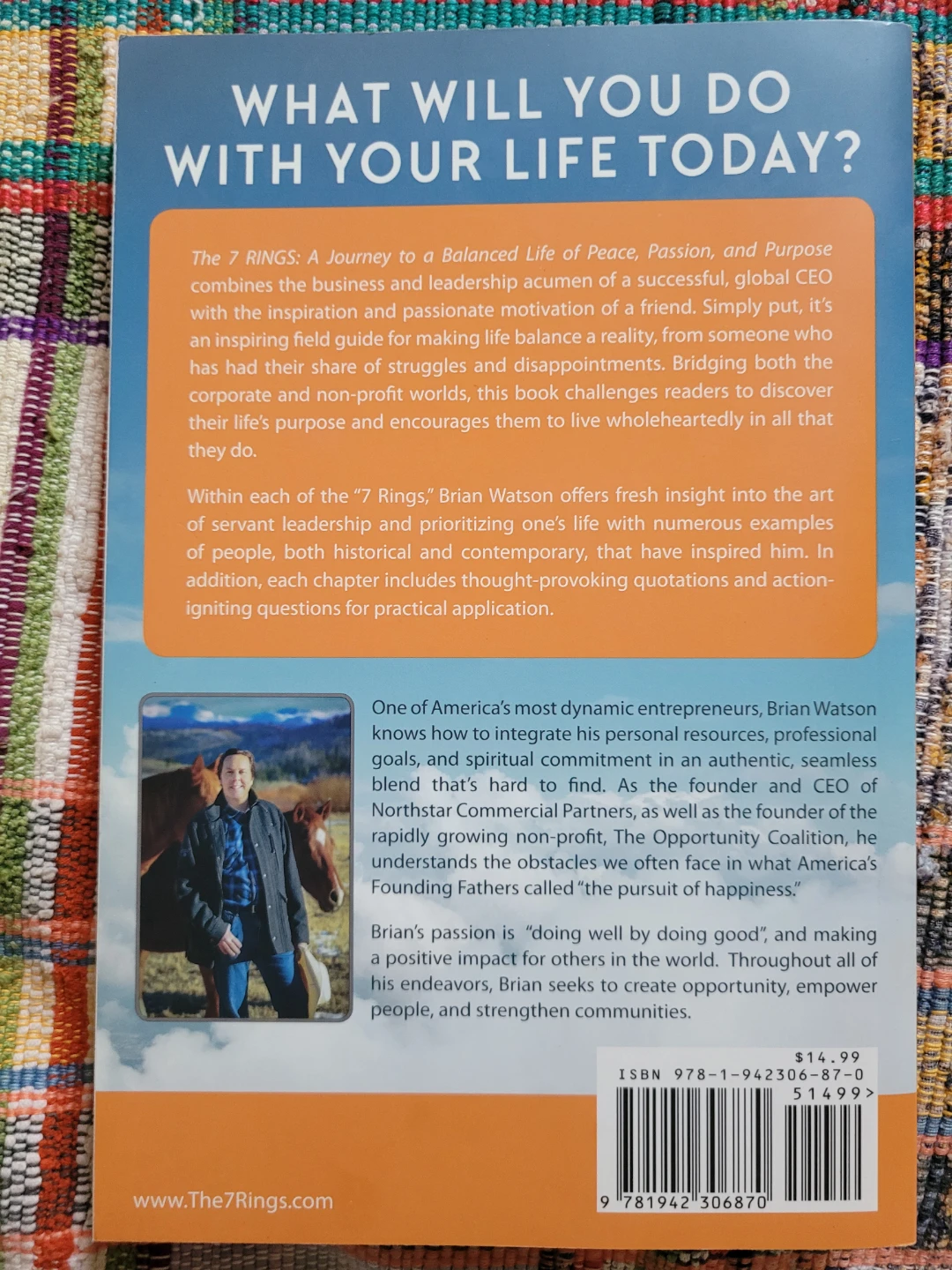The 7 Rings: A Journey to a Balanced Life by Brian Watson - photo 2