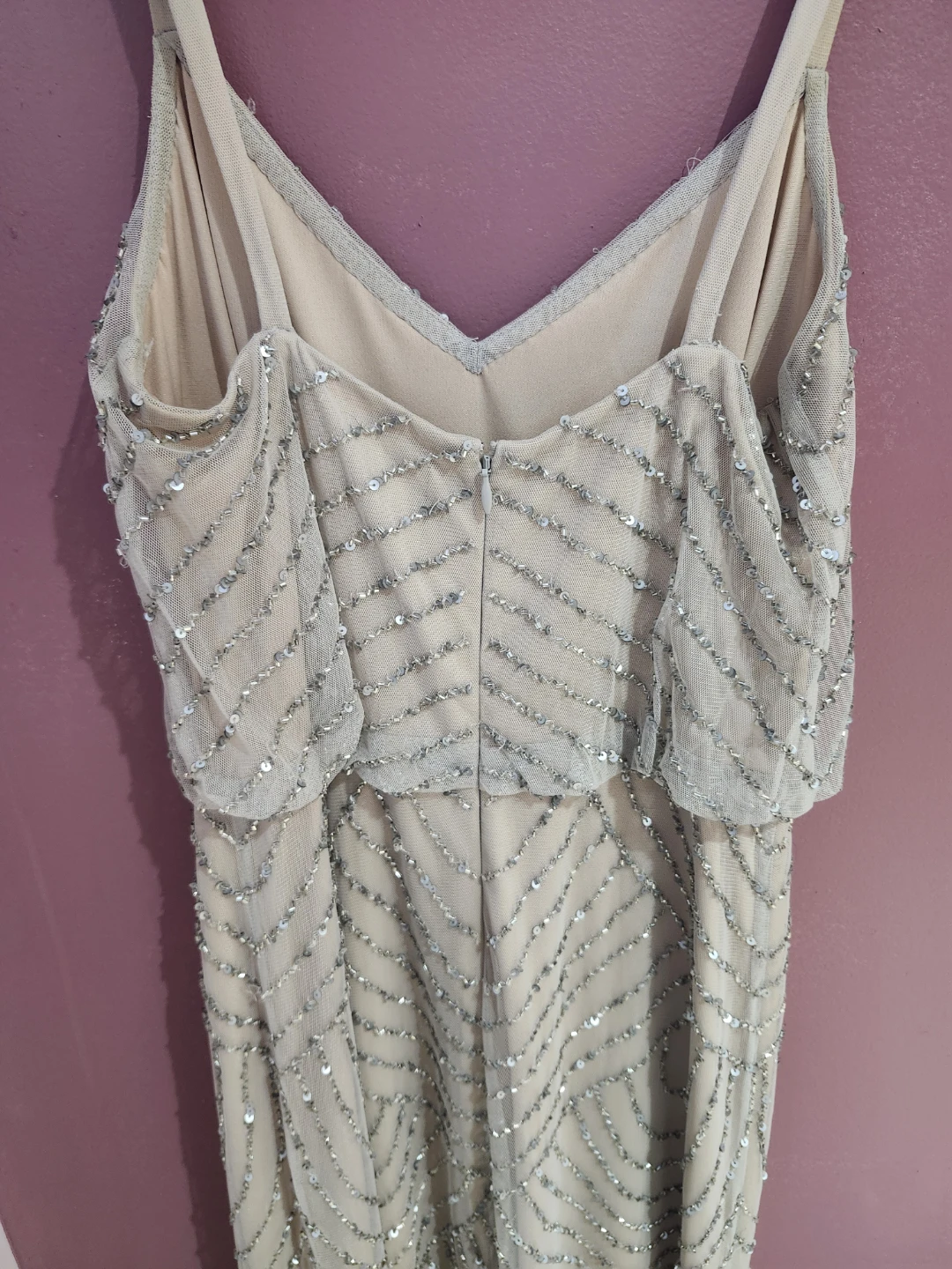 Adrianna Papell Beaded V-Neck Maxi Dress - photo 3