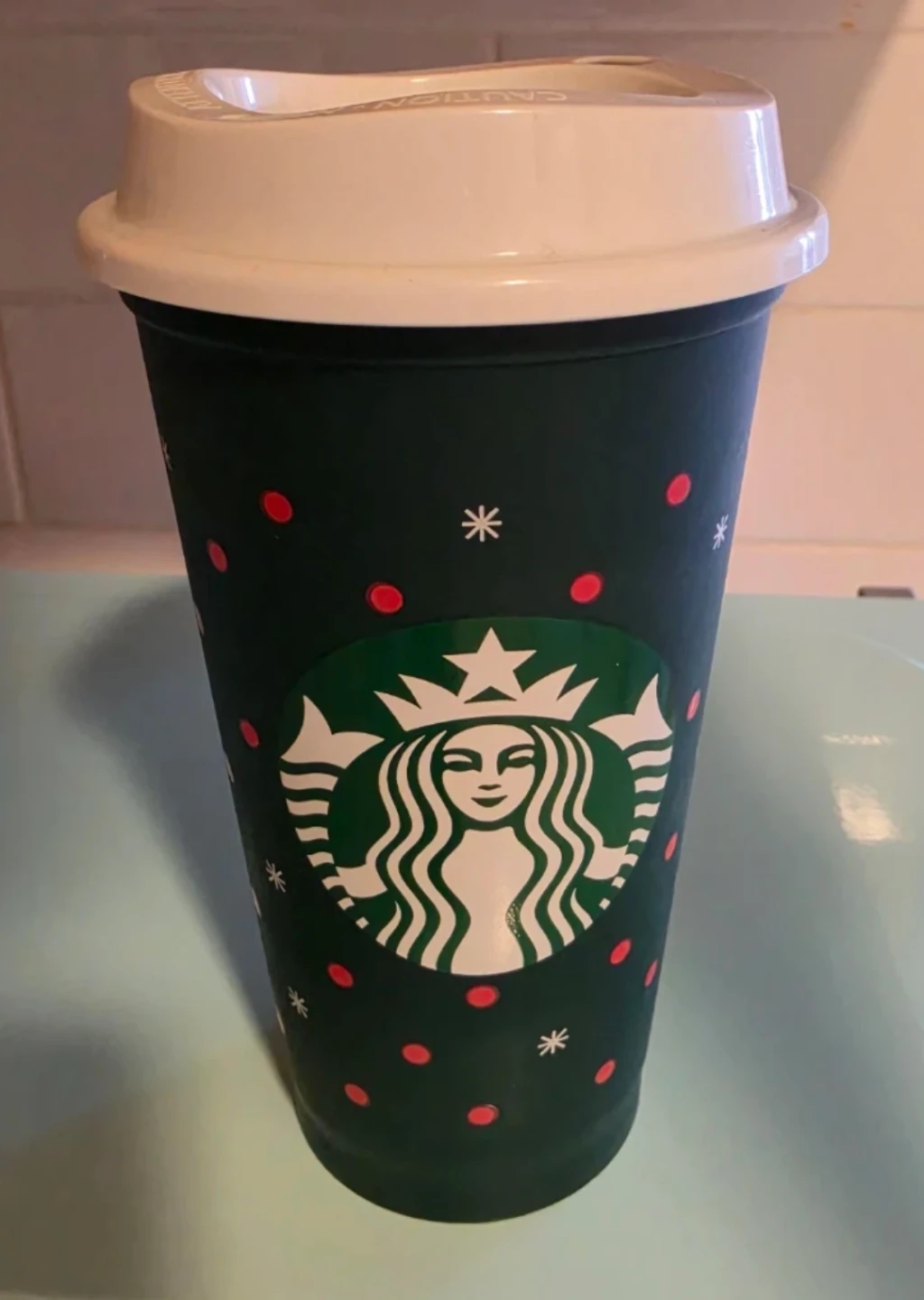 Starbucks reusable holiday cup