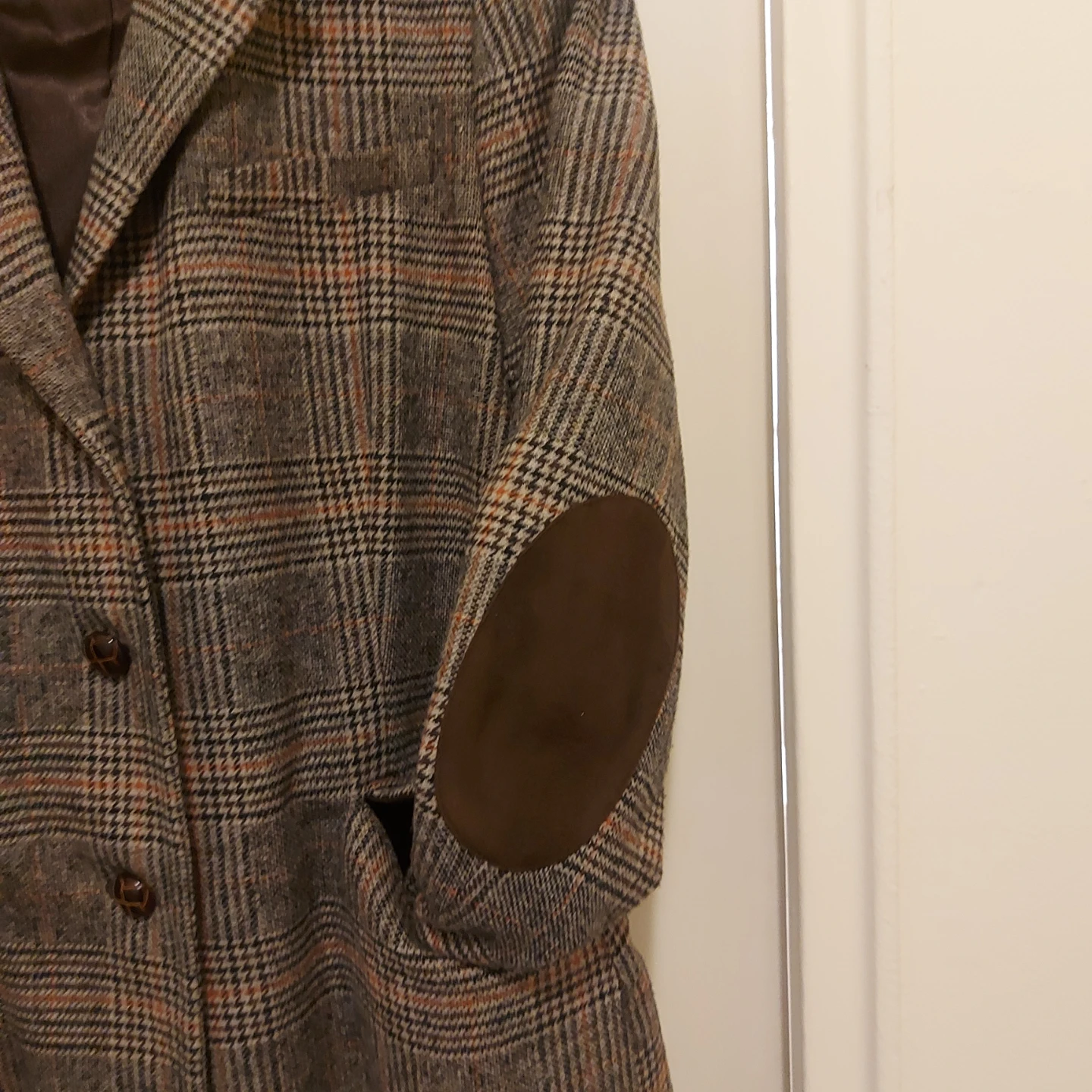 Jessica Plaid Blazer with Suede Elbow Patches Size 10 - photo 4