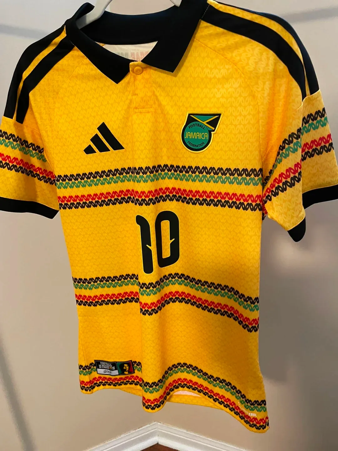 Adidas Jamaica Marley 10 Soccer Jersey